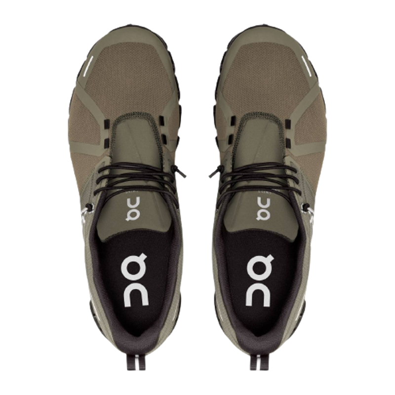 On Cloud 5 Waterproof Men's Shoes in Olive/Black-3